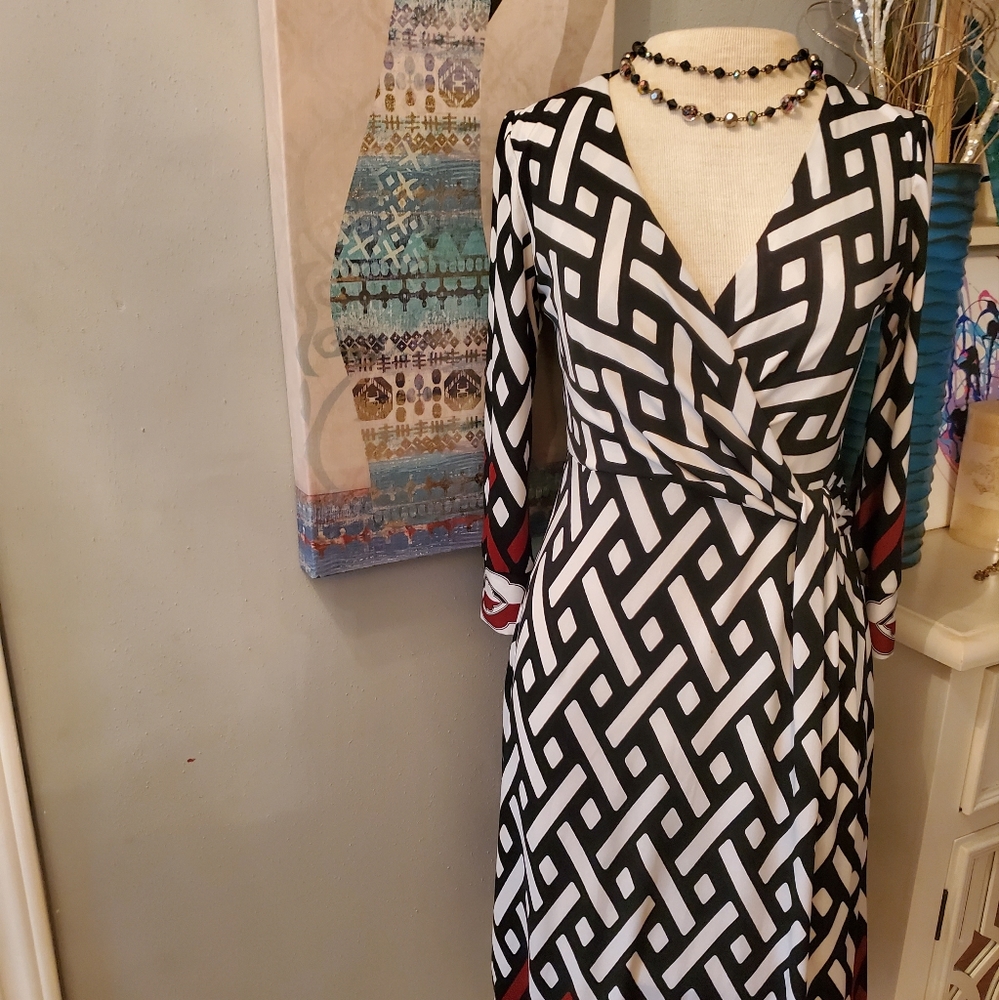 Black, Taupe, Red Dress...size 2